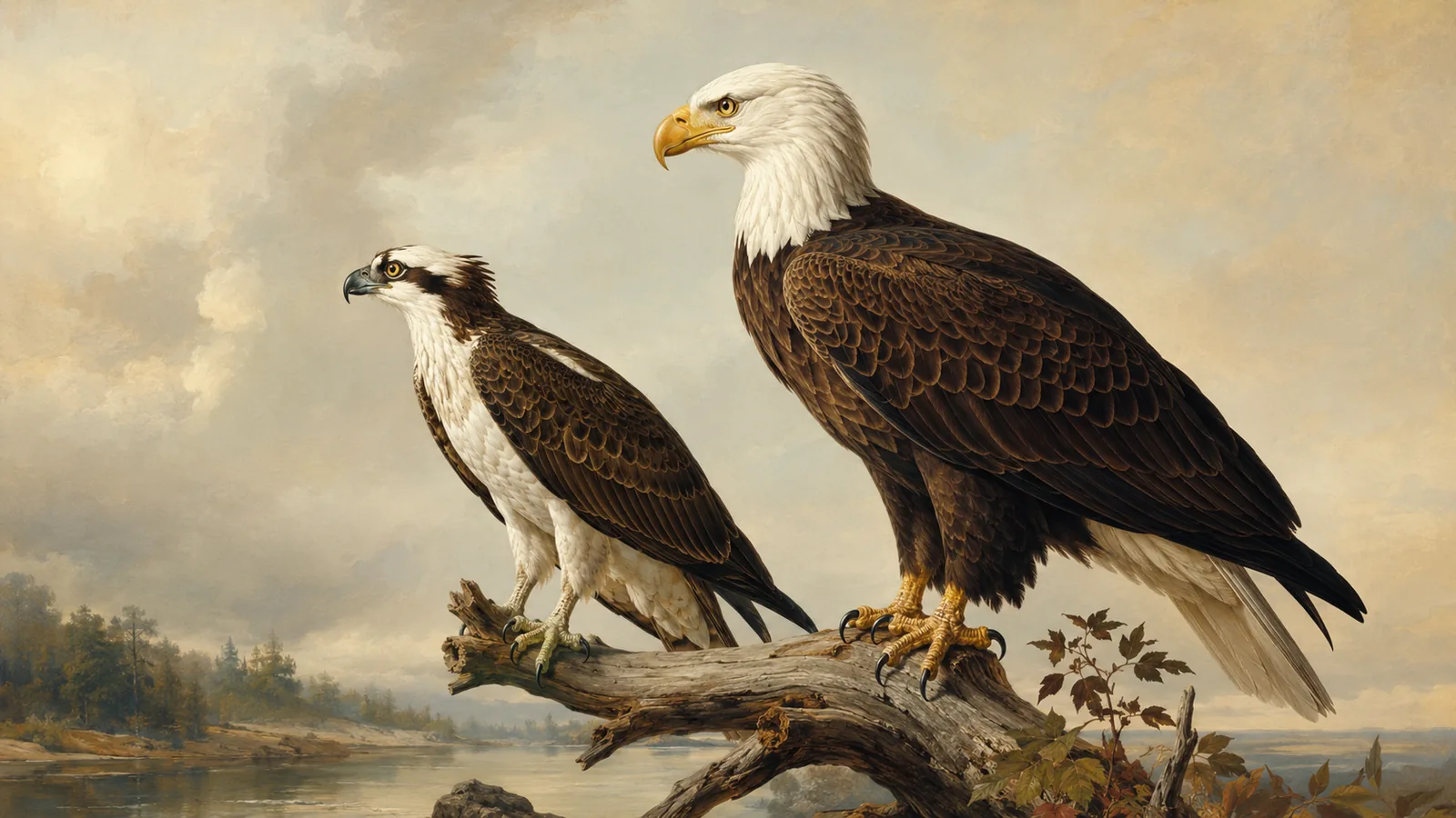 Birds that look like bald eagles (and the one tell for each)