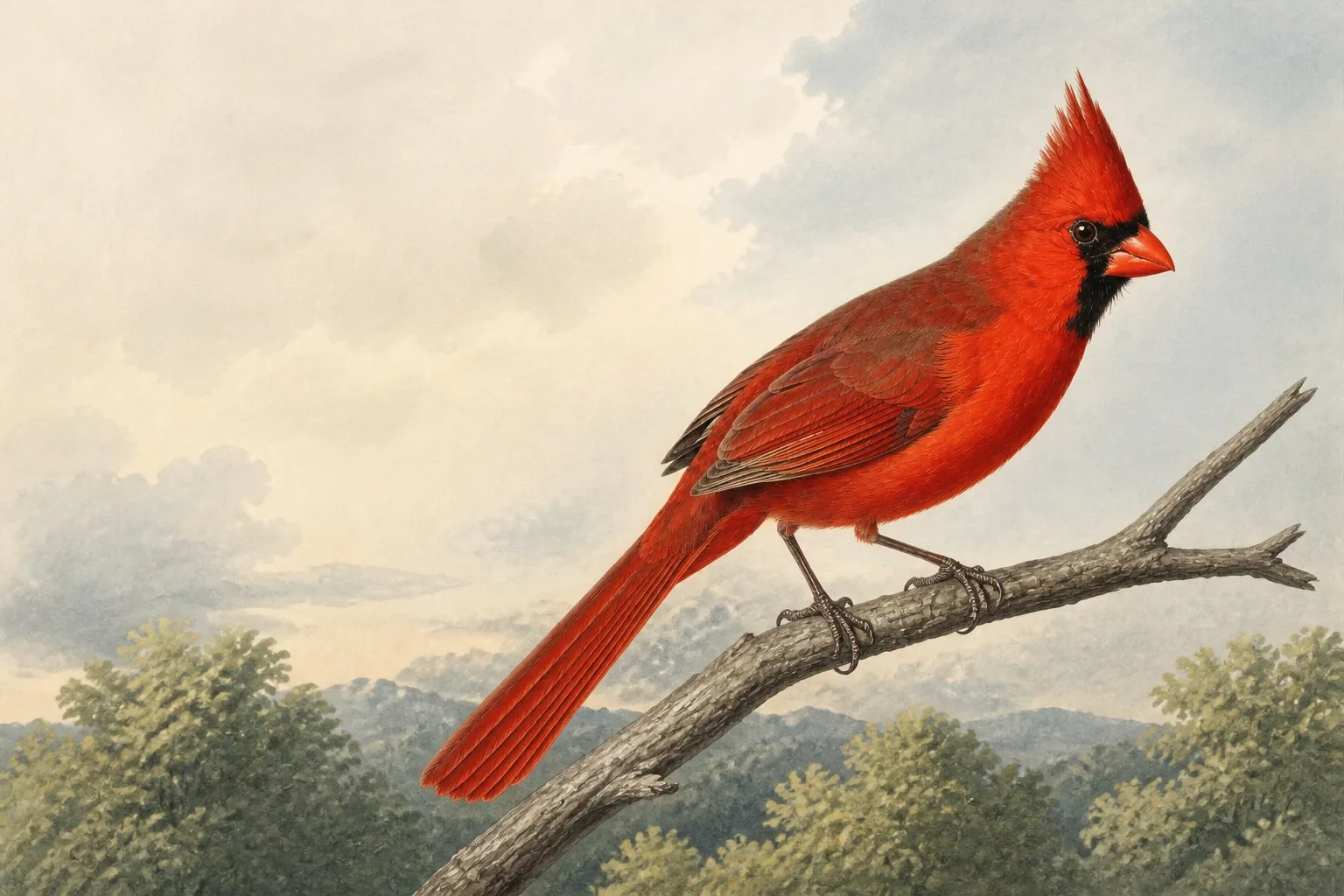 Red Birds in North America