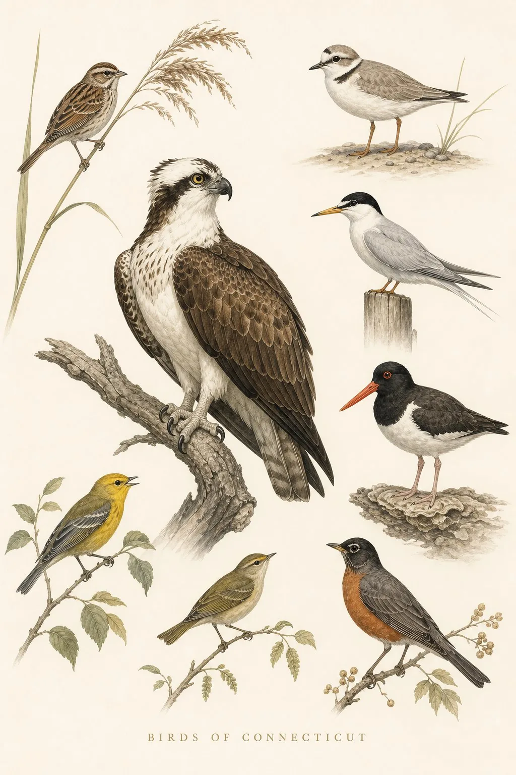 Birds of Connecticut print