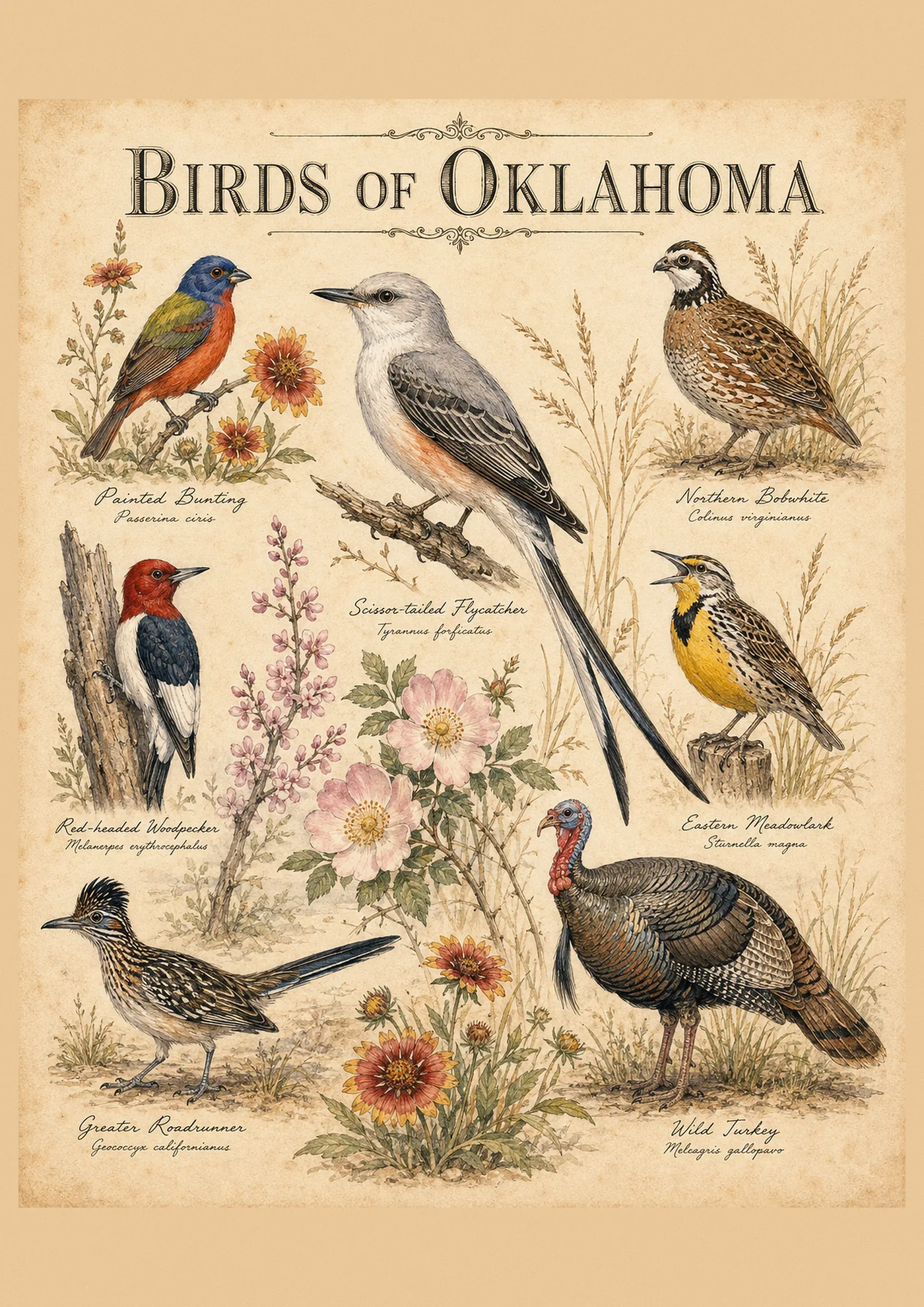 Birds of Oklahoma print