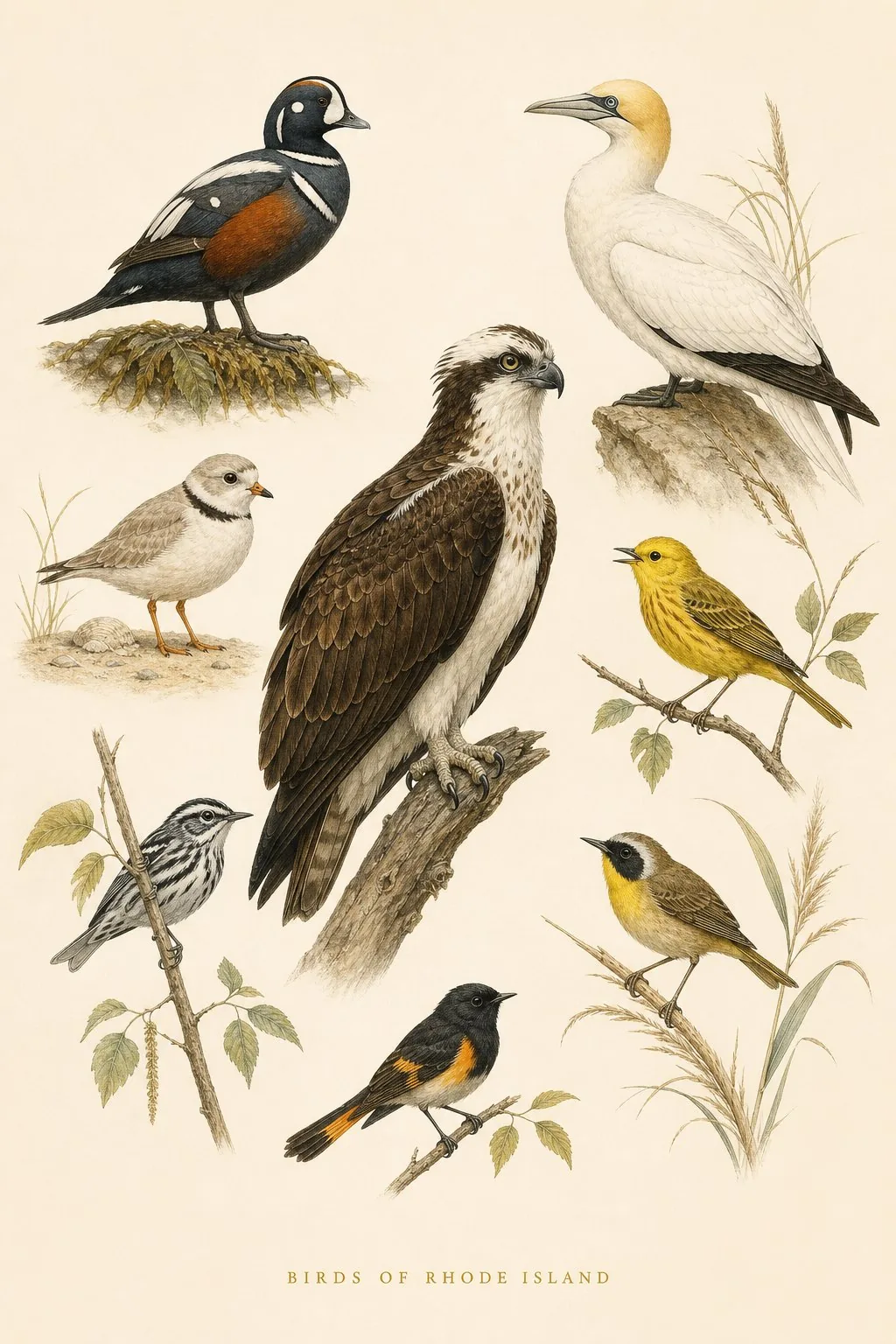 Birds of Rhode Island print