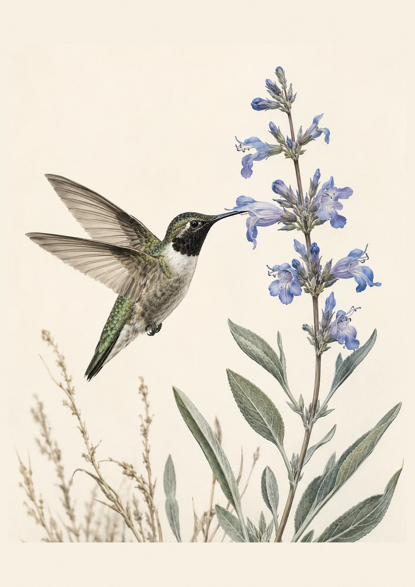 Black-chinned Hummingbird