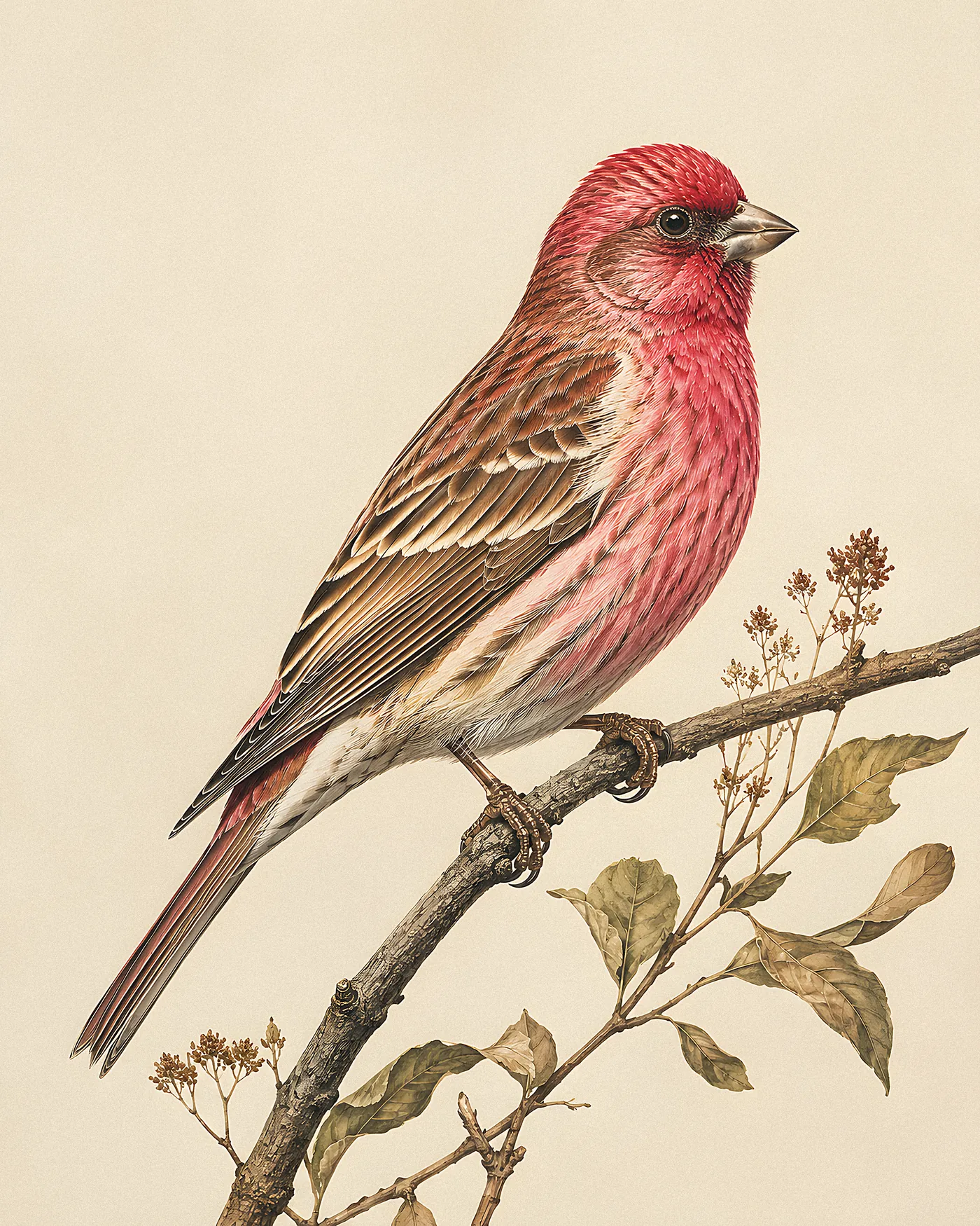 Cassin's Finch Print - fine-art bird print