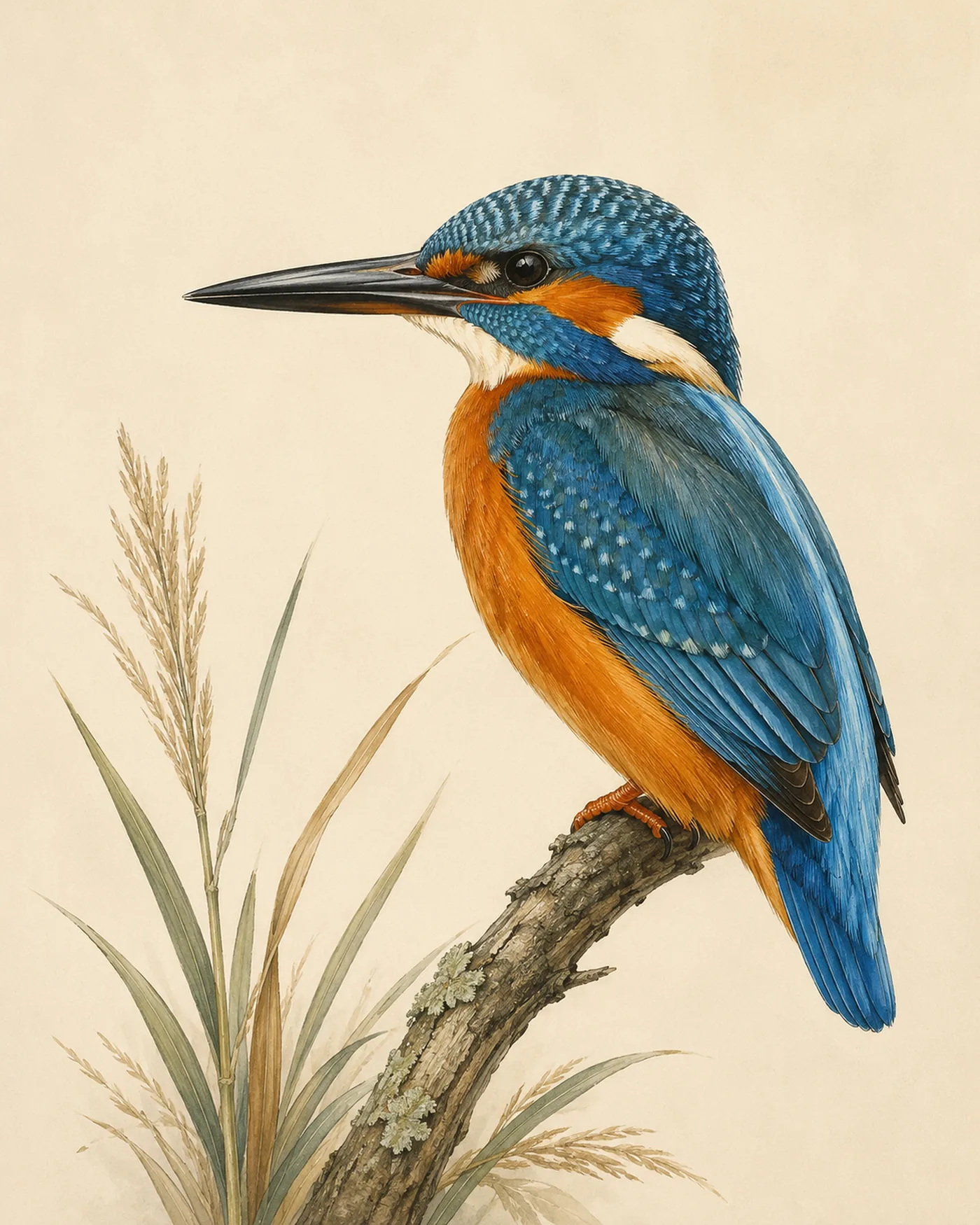 Common Kingfisher Print - fine-art bird print
