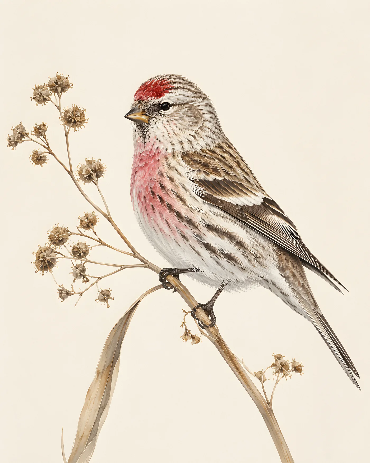 Common Redpoll Print - fine-art bird print