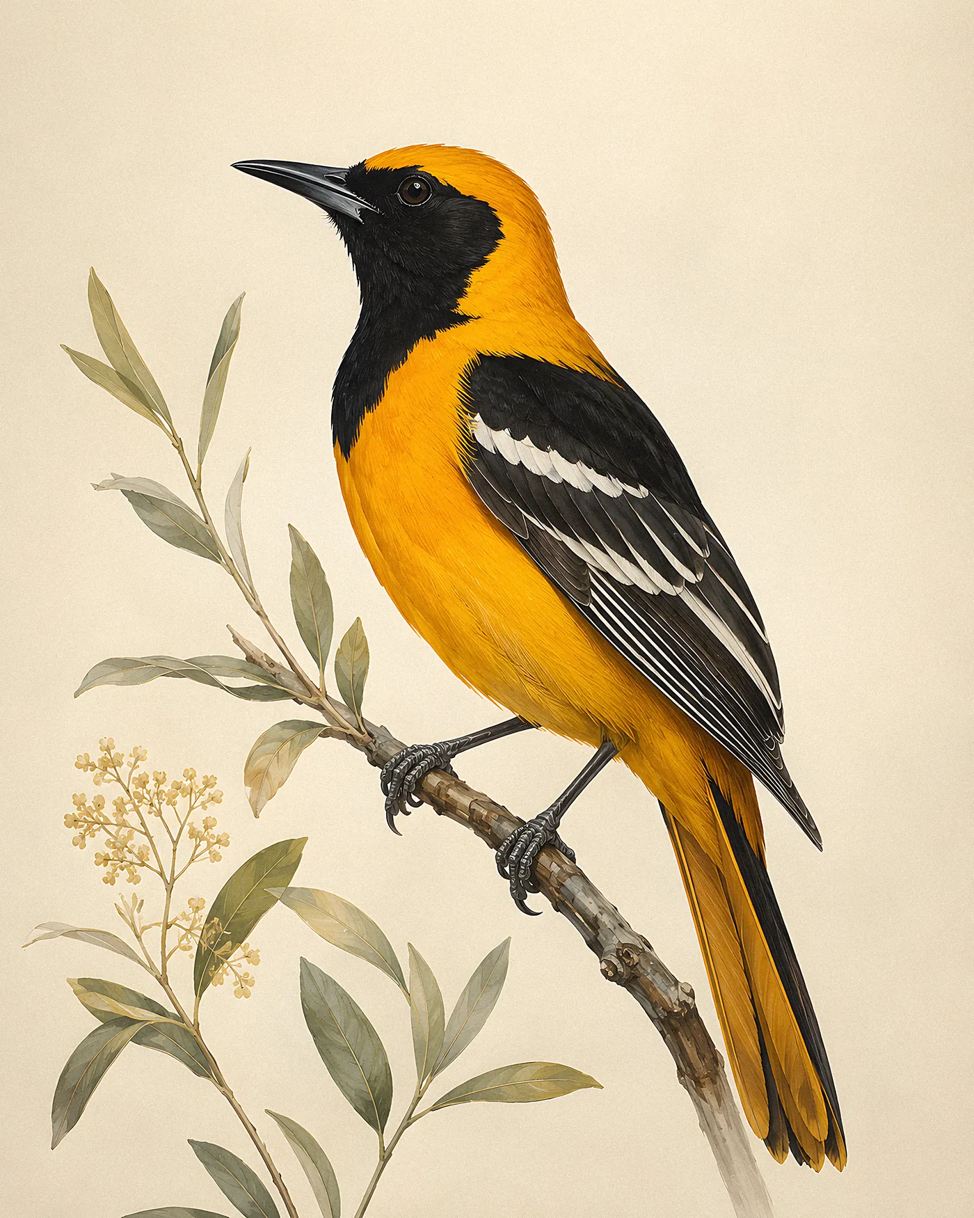 Hooded Oriole Print - fine-art bird print