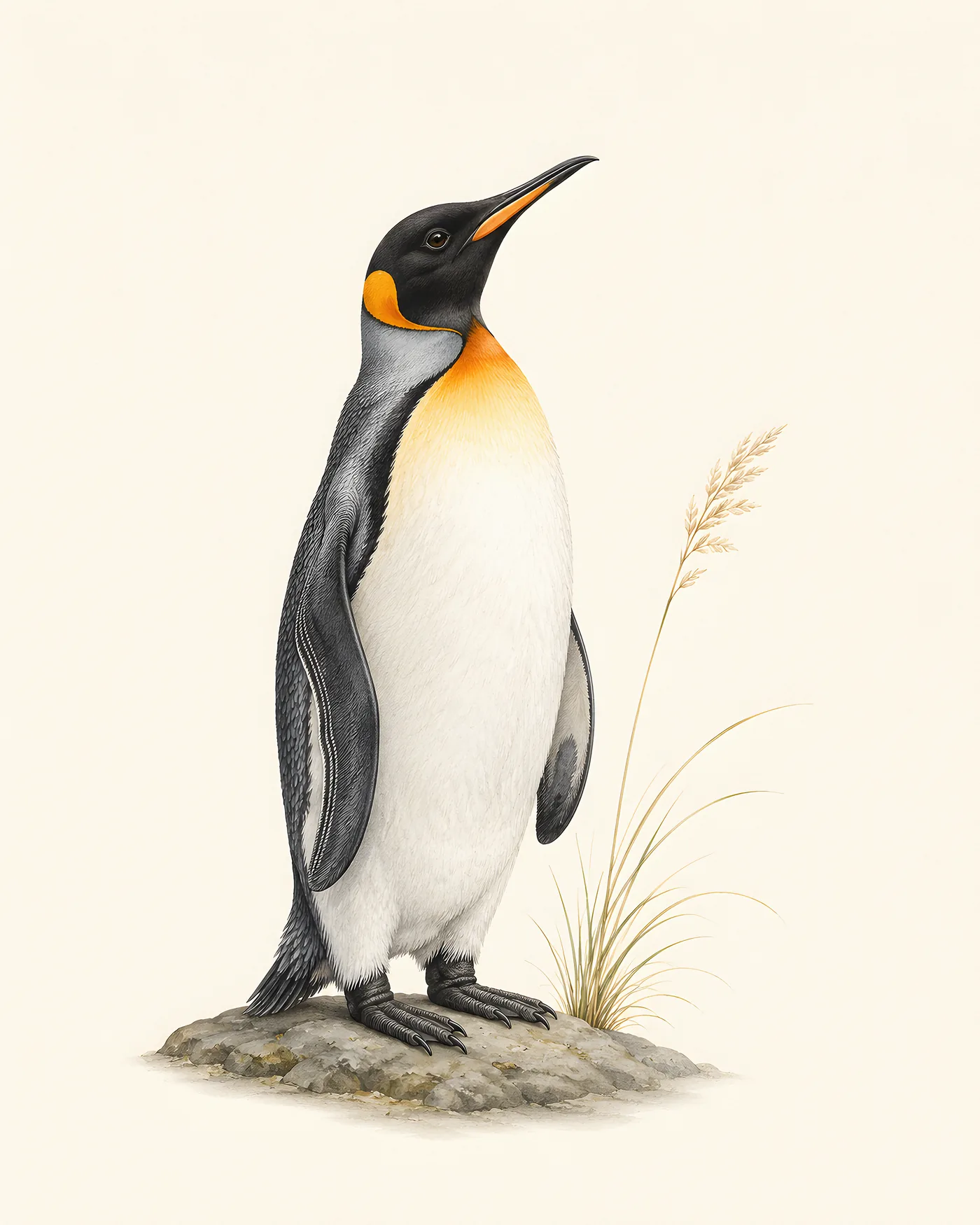 King Penguin Print - fine-art bird print