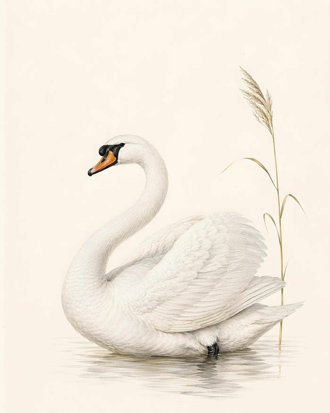 Mute Swan Print - fine-art bird print