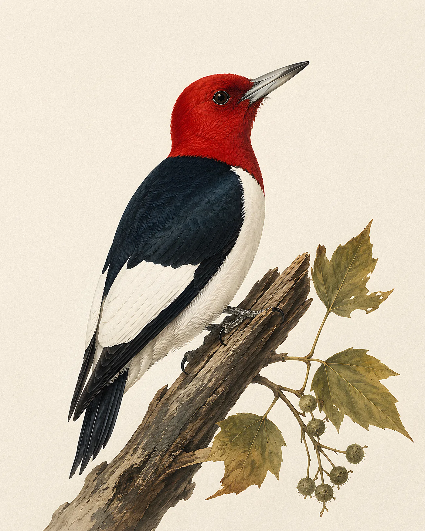 Red-headed Woodpecker Print - fine-art bird print