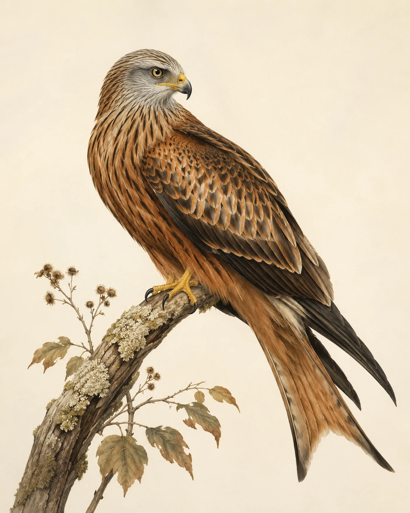 Red Kite Print - fine-art bird print