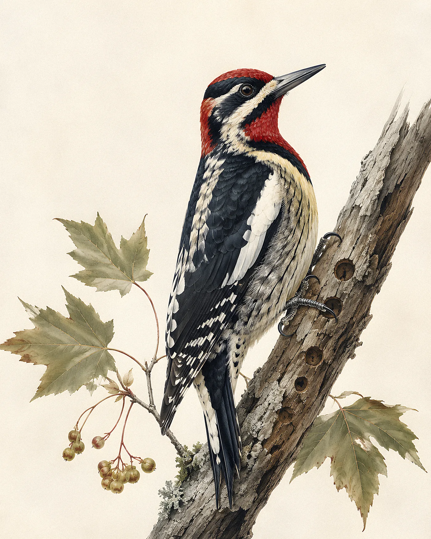 Red-naped Sapsucker Print - fine-art bird print