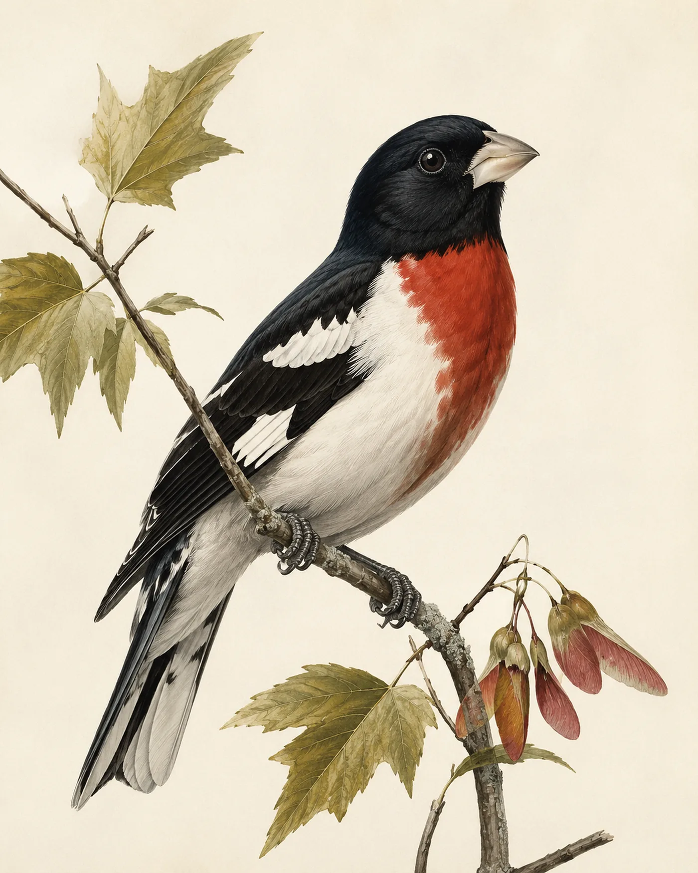 Rose-breasted Grosbeak Print - fine-art bird print