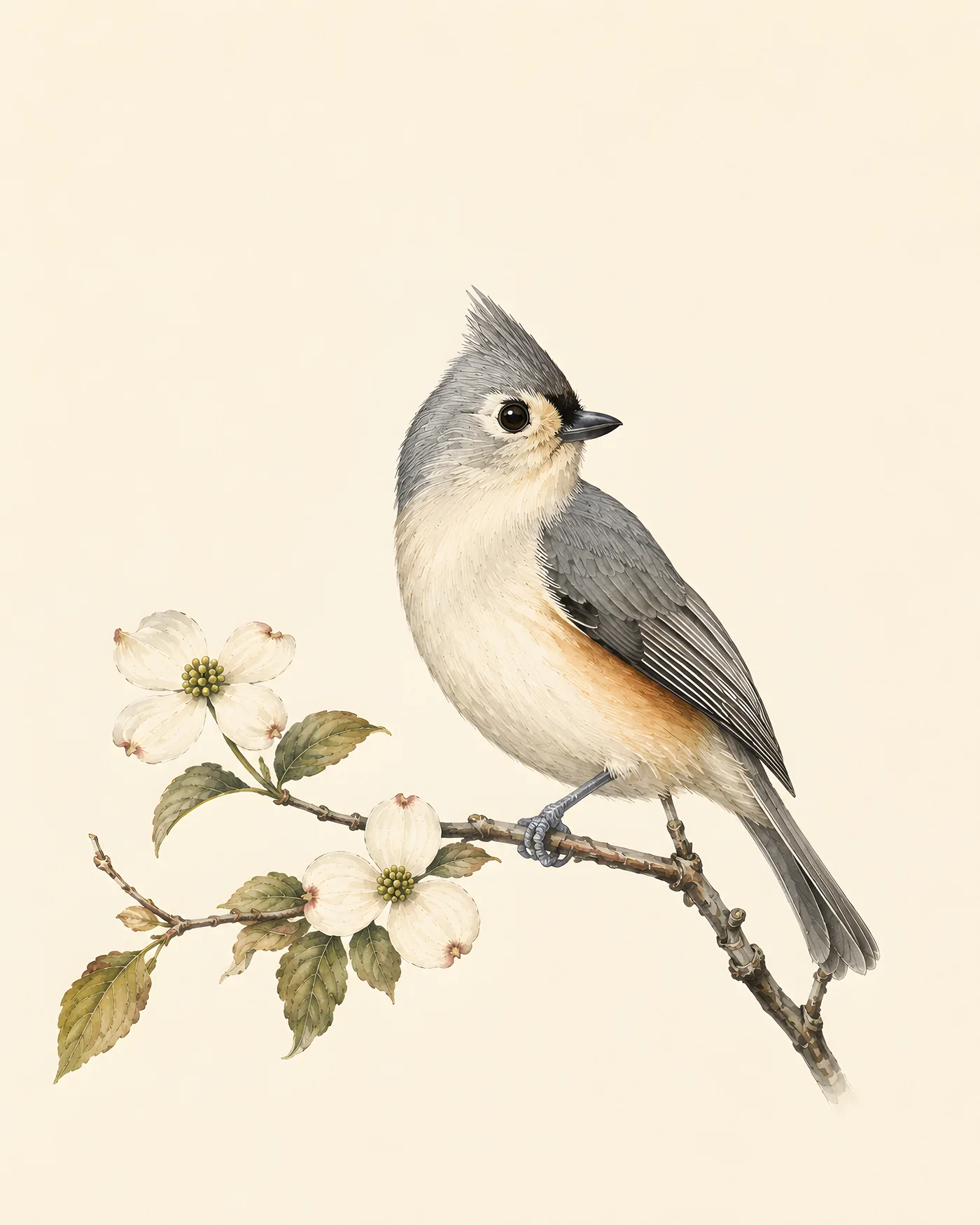Tufted Titmouse Print - fine-art bird print