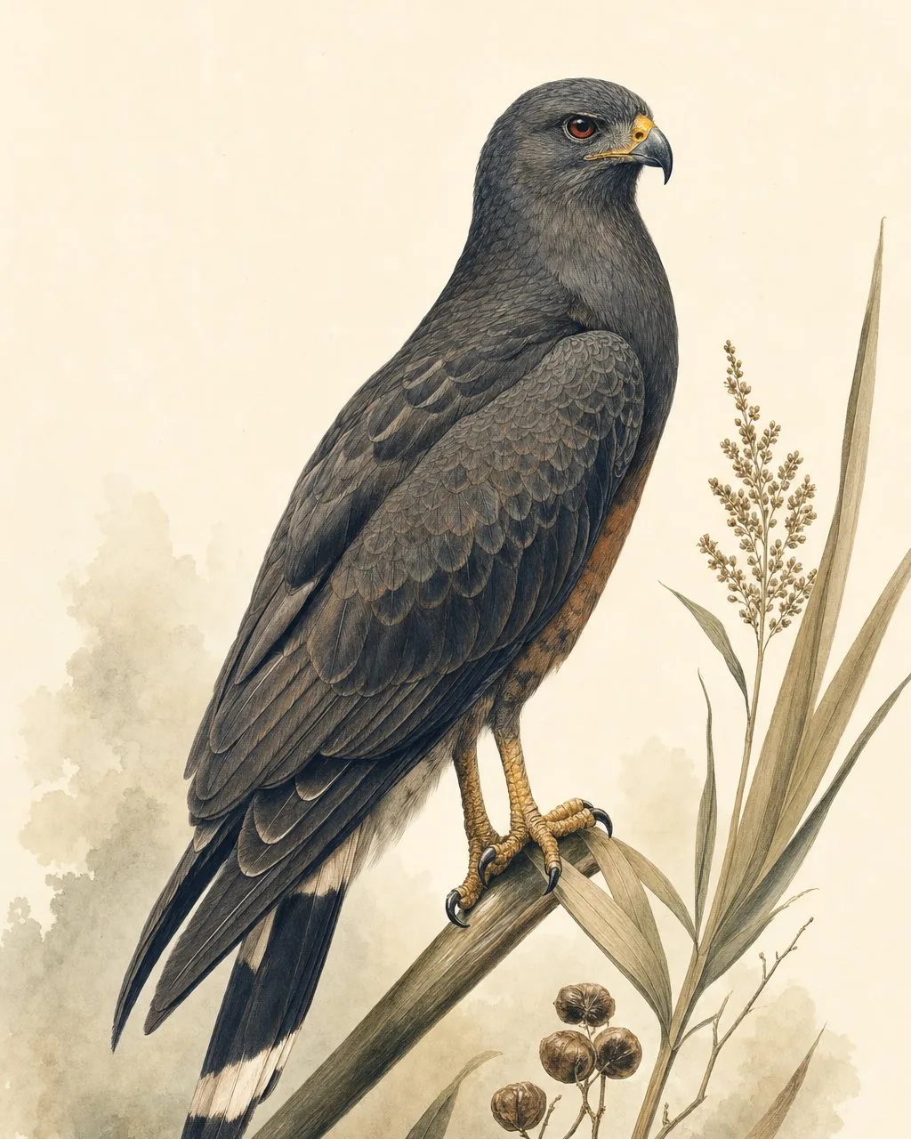 Snail Kite in the tradition of Audubon