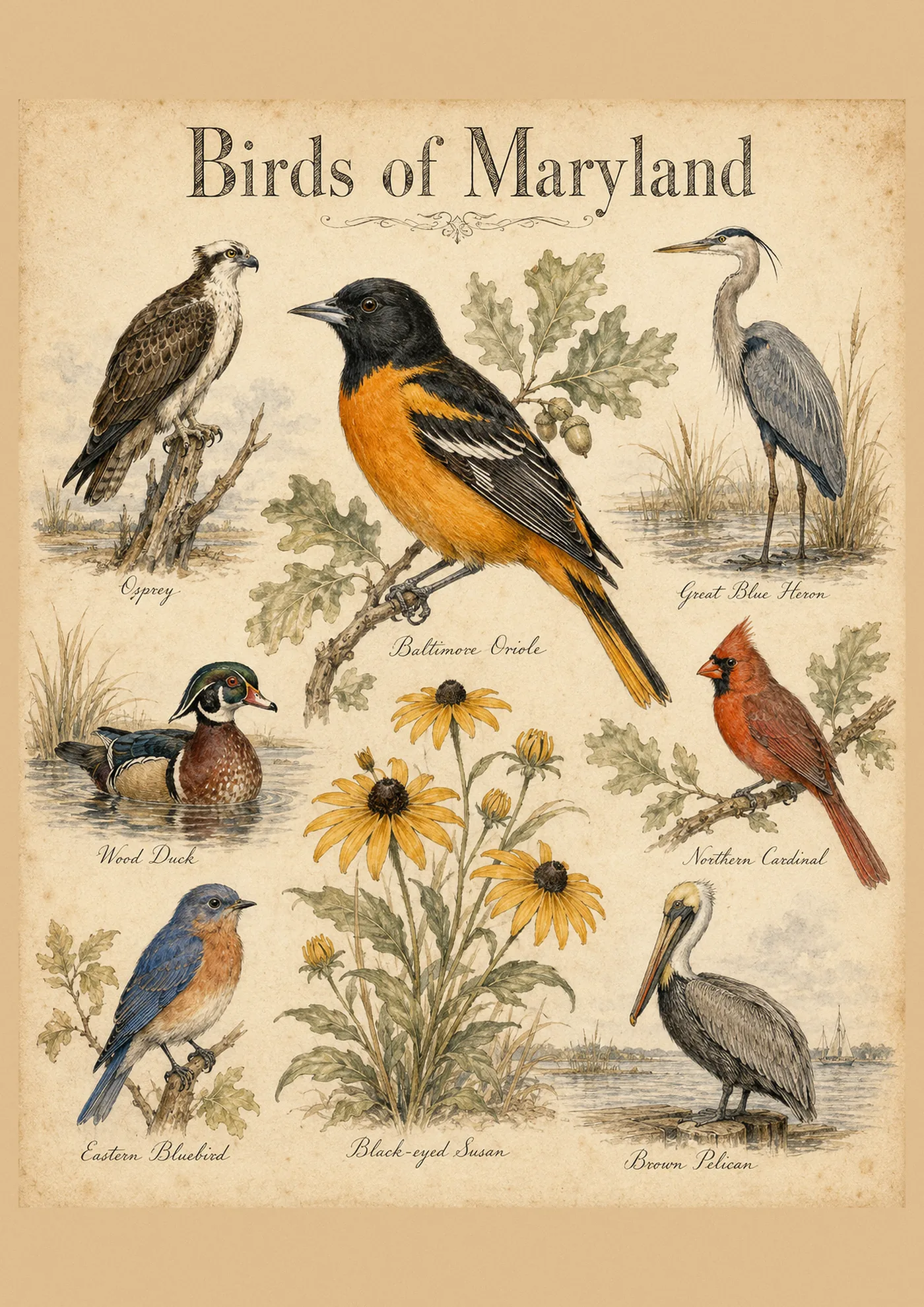 Birds of Maryland