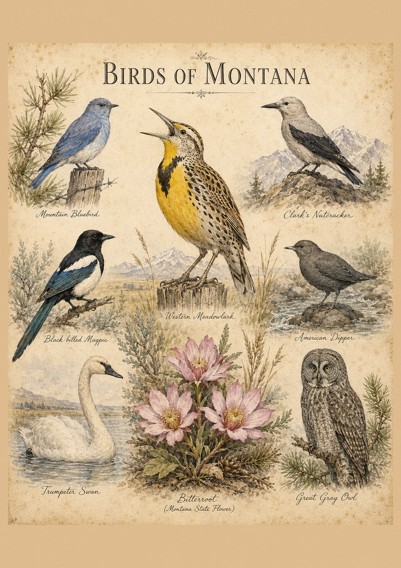 Birds of Montana
