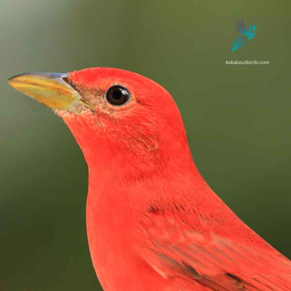 Summer Tanager close up